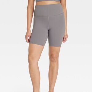 All In Motion- Taupe Women's High-Waisted Shorts. XS